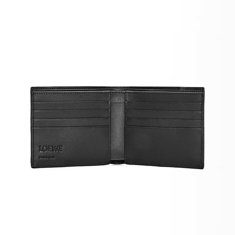 Loewe Puzzle bifold wallet,Loewe Puzzle bifold wallet black,Loewe Puzzle bifold wallet black for mens,Loewe puzzle black wall