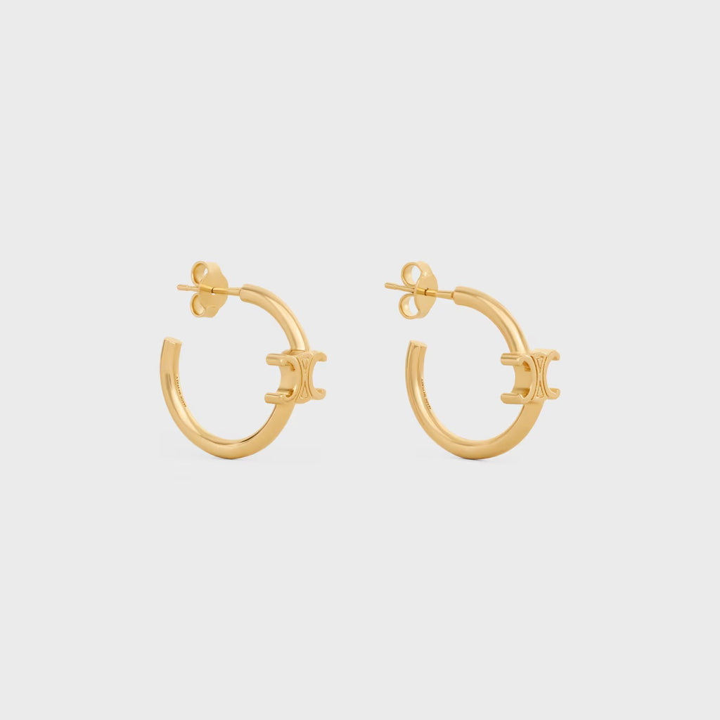 Winniemodo,Winniemodony,Celine 460RD6BRA.35OR,Celine triomphe earrings,Celine triomphe hoops,Celine triomphe earrings,Celine