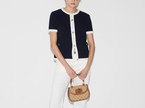 Gucci 819373XKEOT,Gucci short sleeve cardigan,Gucci navy cardigan womens,Gucci short sleeve cardigan womens,Gucci short sleev