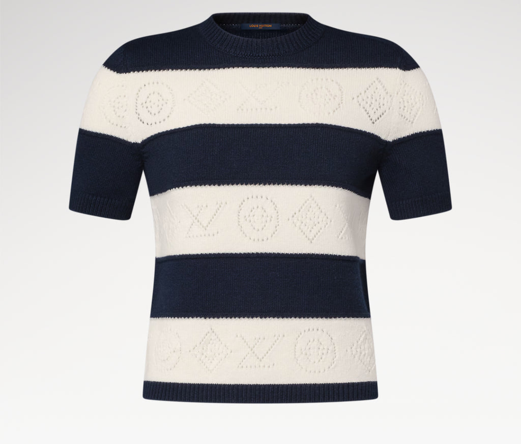 Winniemodo,Winniemodony,Louis Vuitton 1AJZ8T,Louis Vuitton striped knit top,LV striped knit sweater,LV sweater discount,LV kn