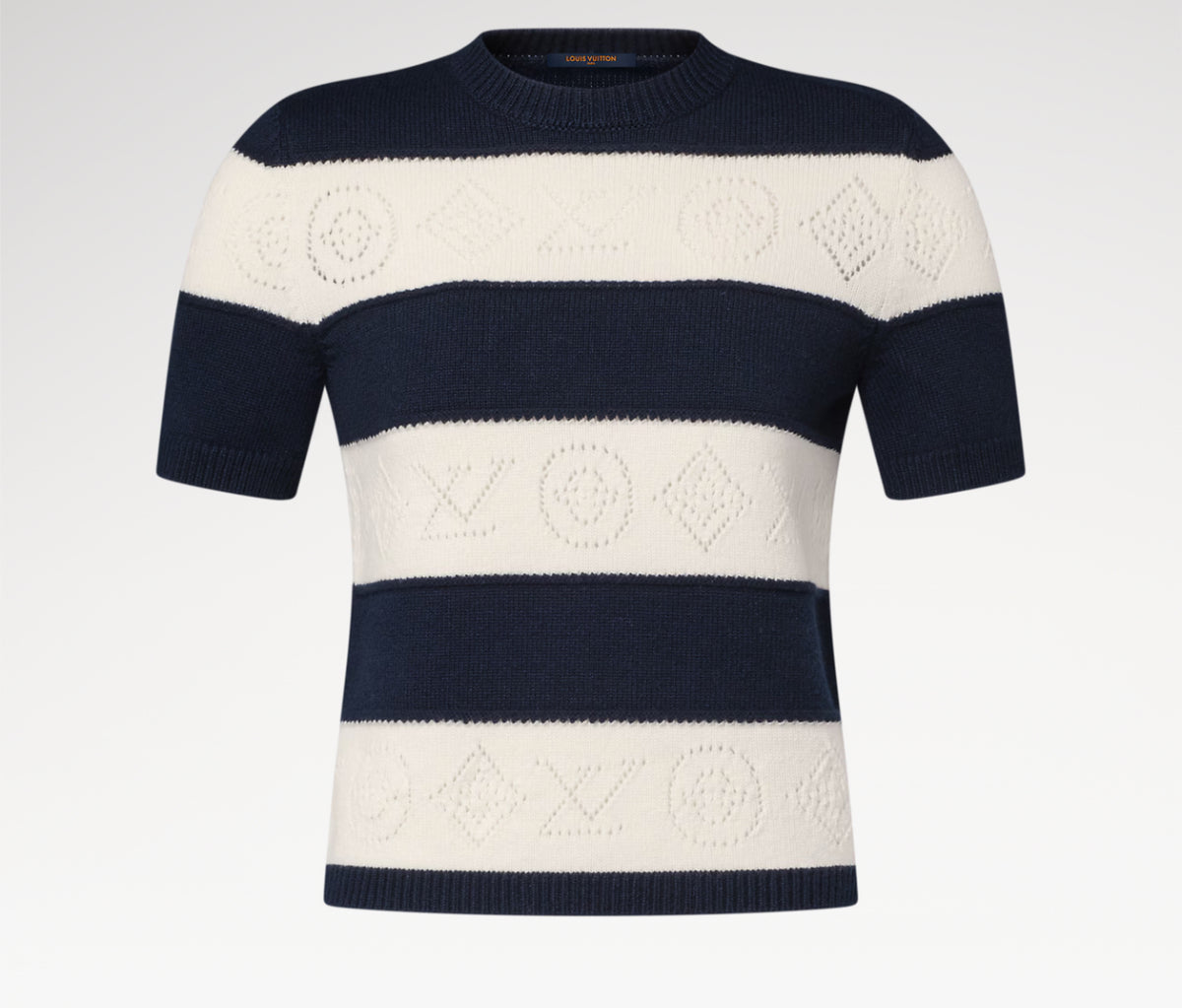 Winniemodo,Winniemodony,Louis Vuitton 1AJZ8T,Louis Vuitton striped knit top,LV striped knit sweater,LV sweater discount,LV kn