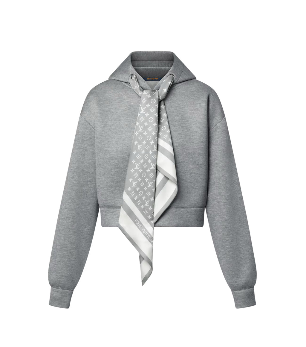 Winniemodo,Winnie modo,Louis Vuitton 1AIR60,LV 1AIR60,Louis Vuitton cropped monogram scarf hoodie,LV monogram scarf hoodie,Lo