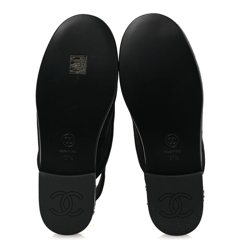 Winniemodo,Winniemodony,Chanel G46601,Chanel slingback loafers fur,Chanel slingback loafers black,Chanel slingback black loaf