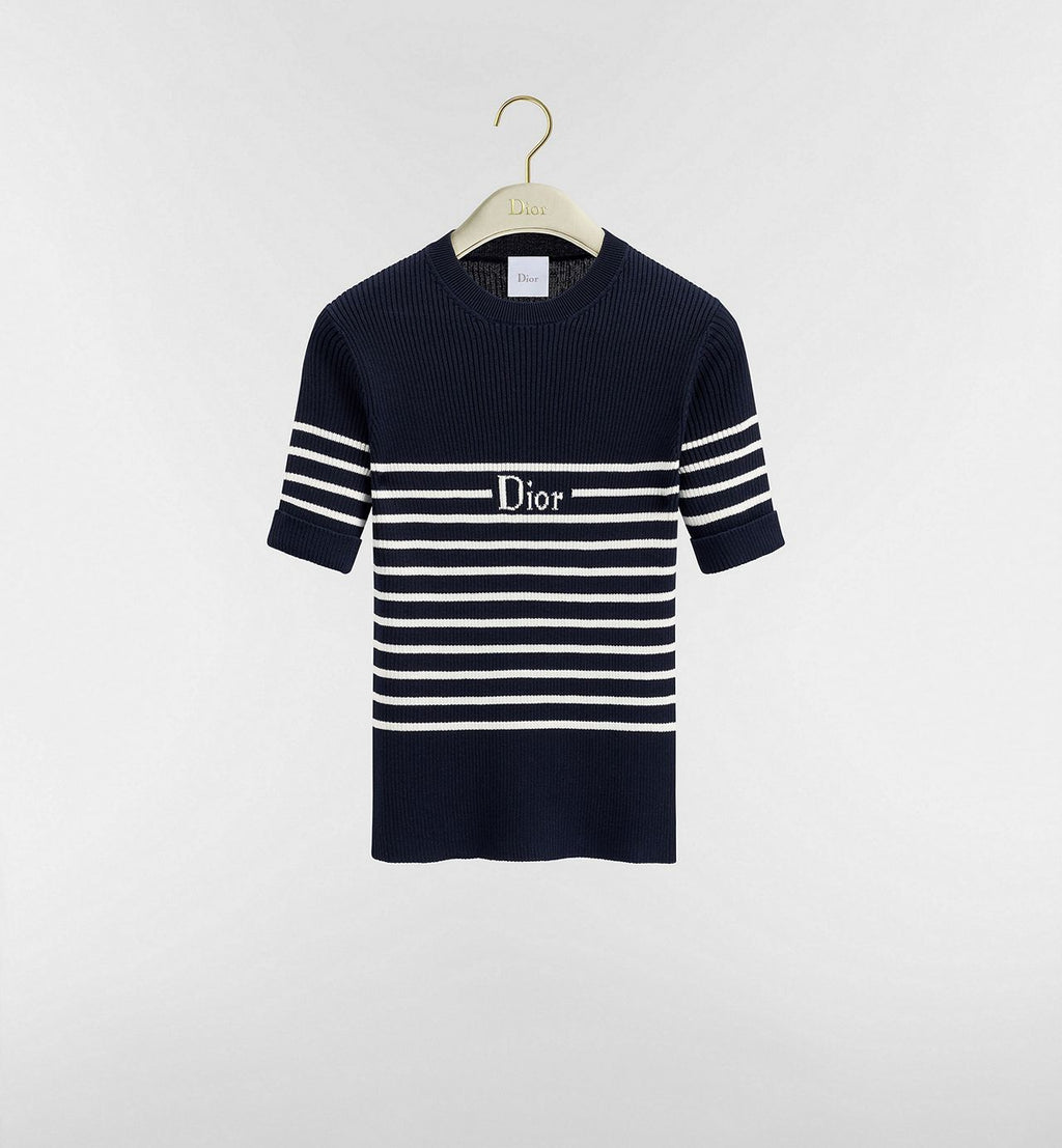 Winniemodo,Winniemodony,Dior 644S16B7E72,Dior short sleeved sweater,Dior sweater striped,Dior sweater sale,Dior sweater disco