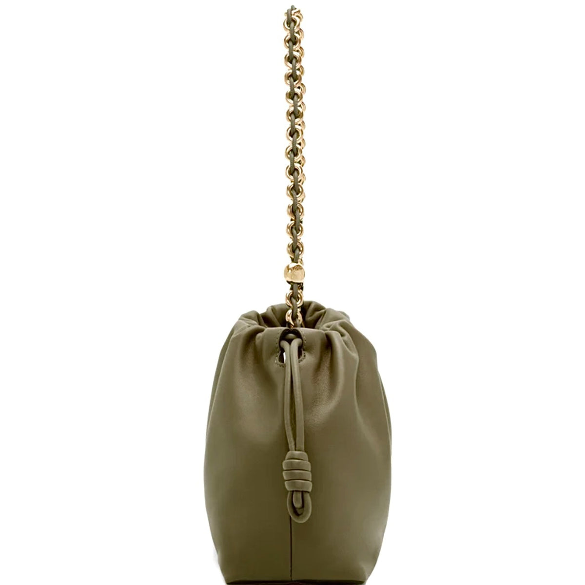 Loewe Medium Flamenco purse, Loewe Medium Flamenco bag, Loewe Flamenco bag, Loewe dark khaki flamenco bag, Loewe Medium Flame