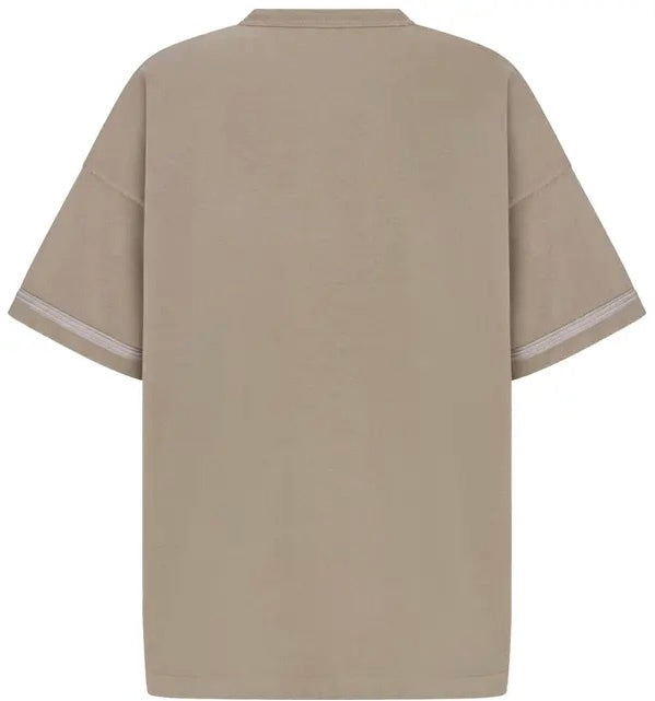 Dior 493J638B0554,Dior and Stone Island T-shirt,Dior Stone Island brown T-shirt,Dior Stone Island tee,Dior t-shirt,Dior brown