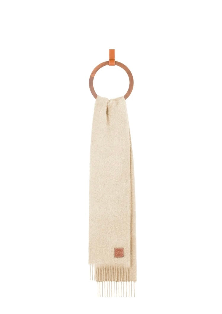 Loewe scarf in mohair and wool,loewe on sale,loewe online shop,loewe outlet,loewe F655254X01,loewe scarf , loewe cotton scarf