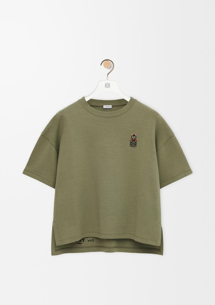 Winniemodo,Winniemodony,Loewe S359AJ2X01,Loewe regular fit T-shirt women,Loewe t-shirt green,Loewe t-shirt women sale,Loewe t
