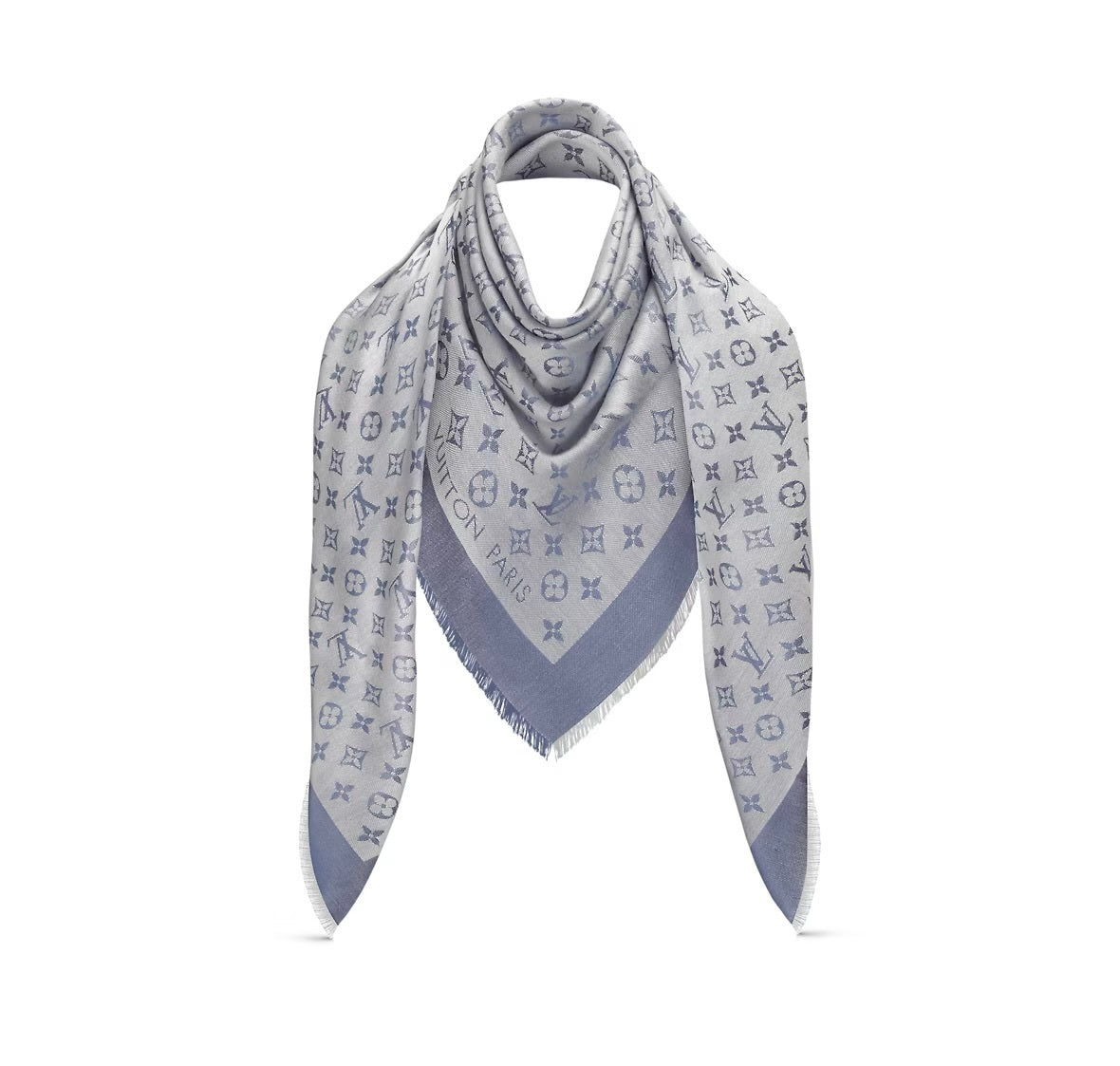 Louis Vuitton monogram denim shawl