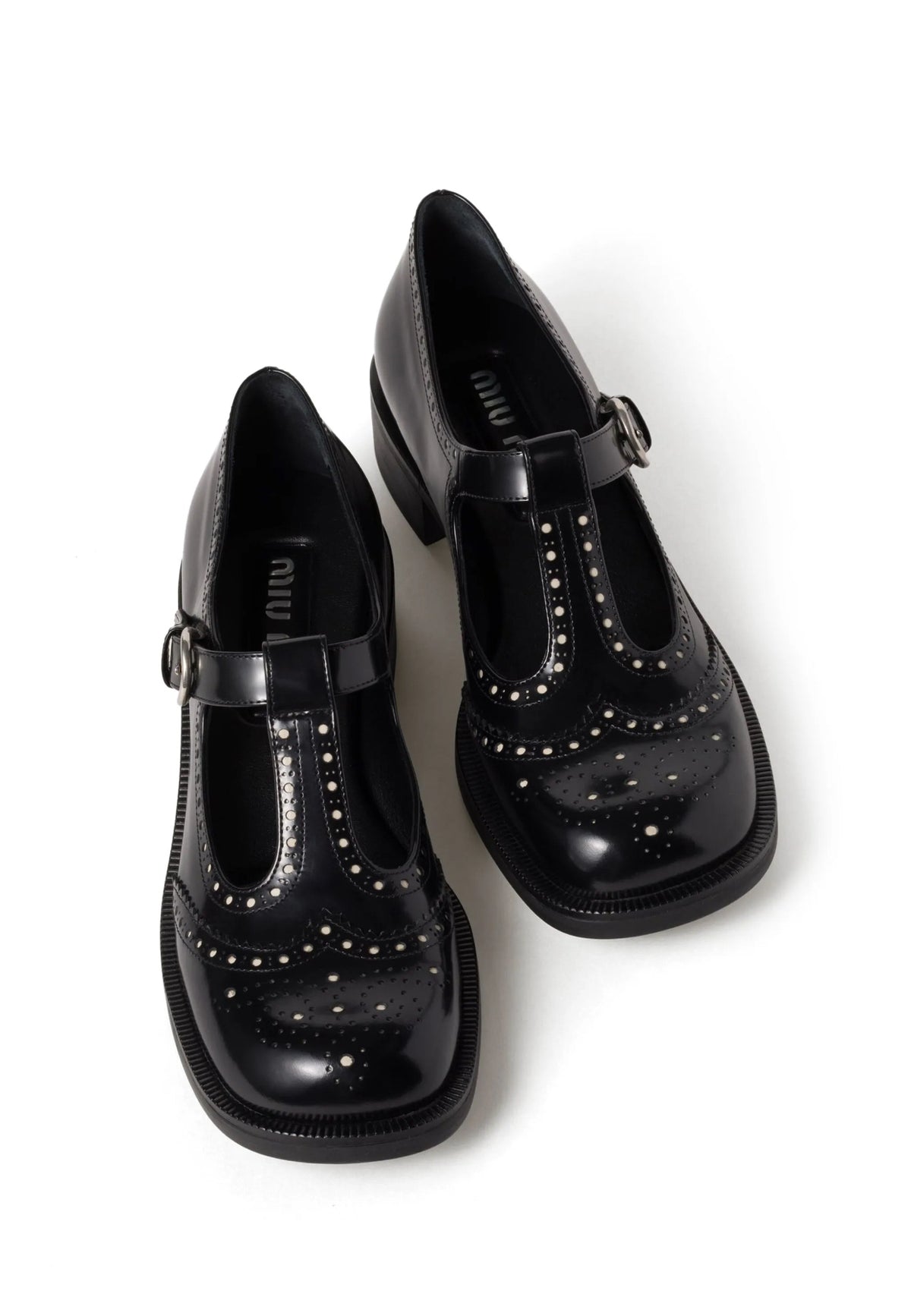 Winniemodo,Winnie modo,MIU MIU 5E318E,Miu Miu T-strap brogue shoes,Miu Miu T-strap shoes,Miu Miu brogue shoes,Miu Miu shoes,M
