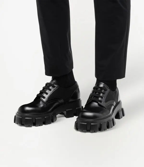 Winniemodo,Winnie modo,Prada monolith leather derby shoes,Prada shoes,Prada platform shoes,Prada shoes men,Prada platform sho