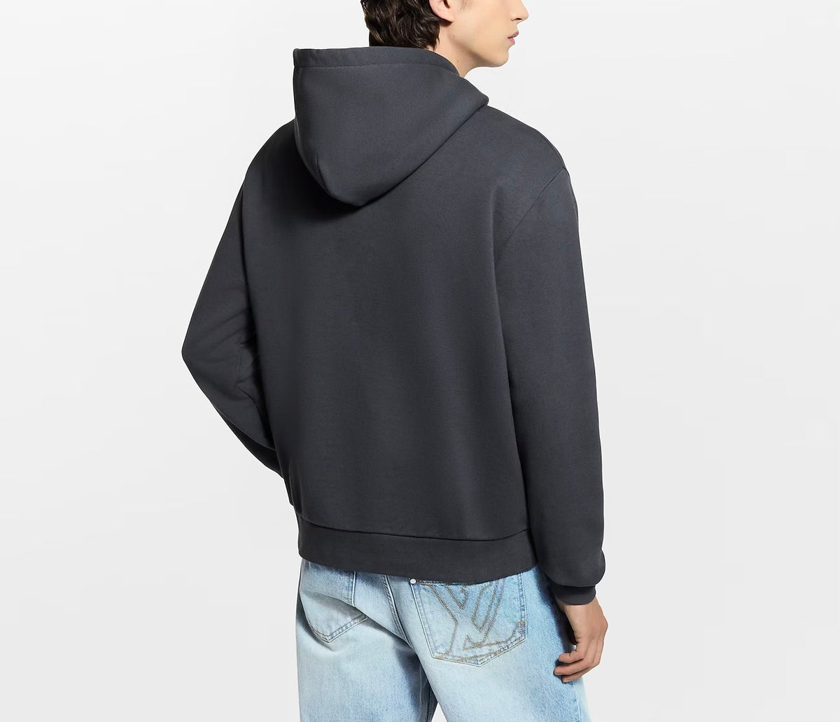 Winniemodo,Winniemodony,Louis Vuitton 1AJCFN,LV 1AJCFN,LV embellished signature hoodie,Louis Vuitton grey hoodie,LV grey hood