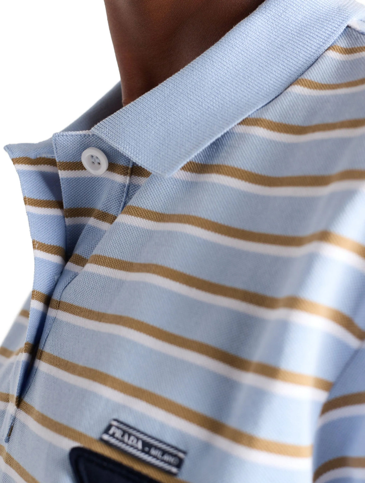 Winniemodo,Winnie modo,Prada 39609SOOO16WC,Prada striped polo shirt,Prada striped polo womens,Prada polo shirt,Prada striped