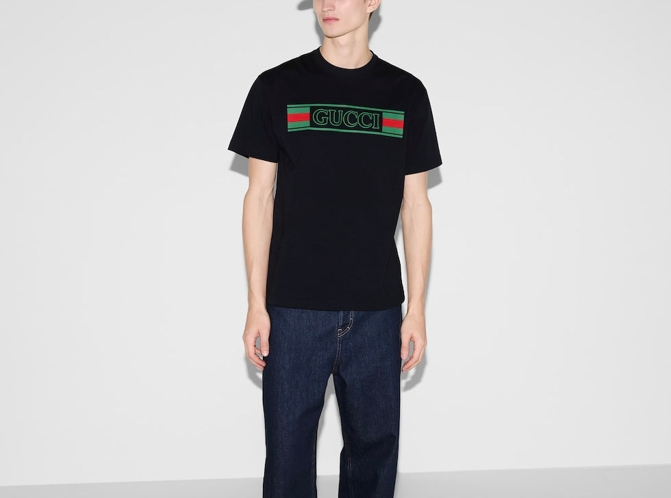 Gucci 796395XJG3P,Gucci T-shirt,Gucci tee,Gucci T-shirt on sale,Gucci T-shirt authenticity,Gucci T-shirt outlet,Gucci T-shirt