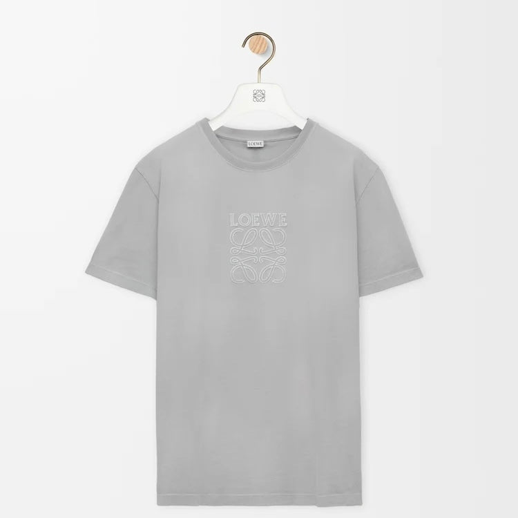 Loewe H526Y22XBN,Loewe T-shirt pink,Loewe T-shirt khaki,Loewe T-shirt grey,Loewe T-shirt mens on sale,Loewe grey T-shirt,Loew
