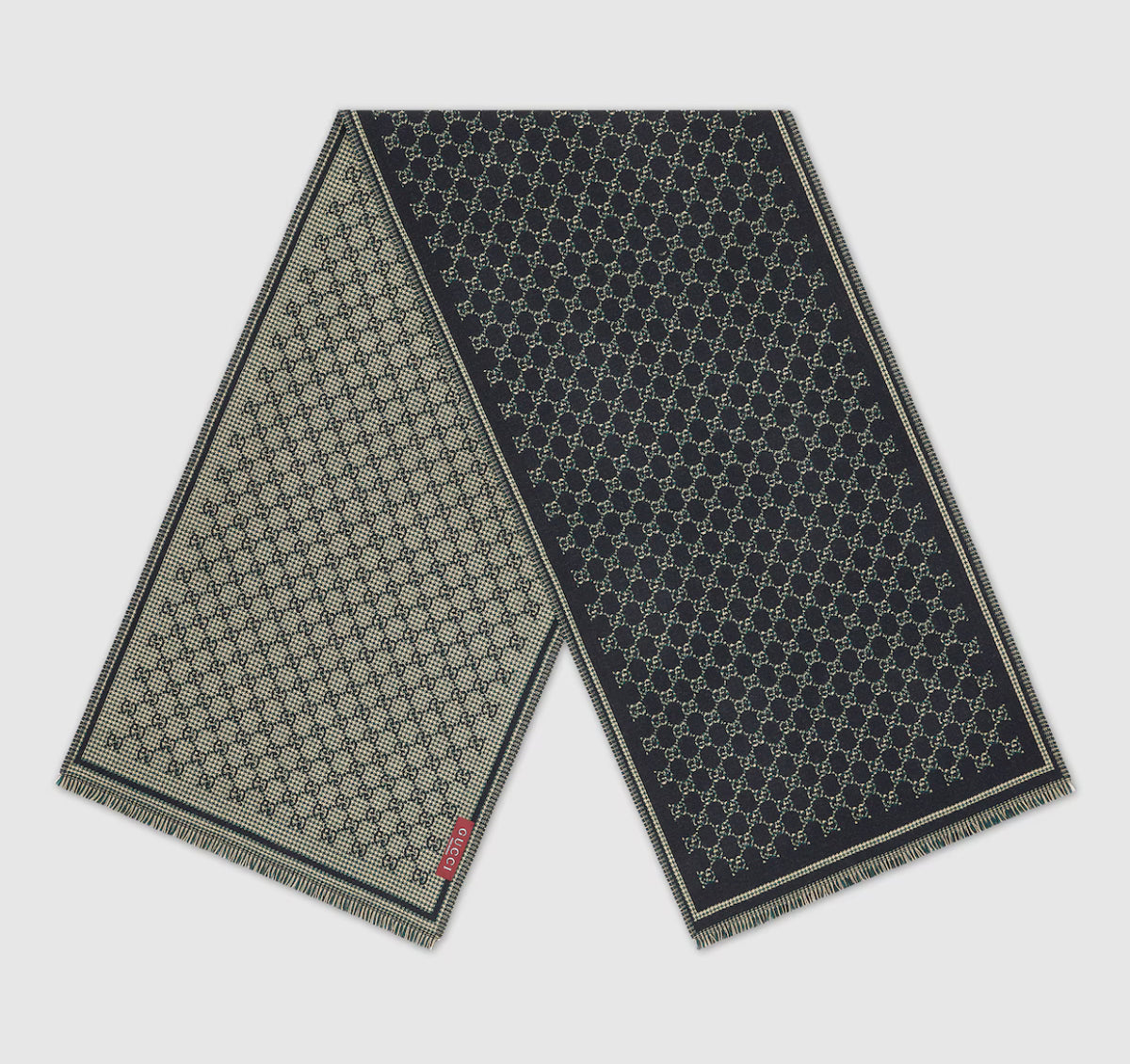 Winniemodo,Winnie modo,Gucci 836264 4G386,Gucci GG wool jacquard scarf,Gucci scarf,Gucci scarf sale,Gucci scarf black,Gucci s