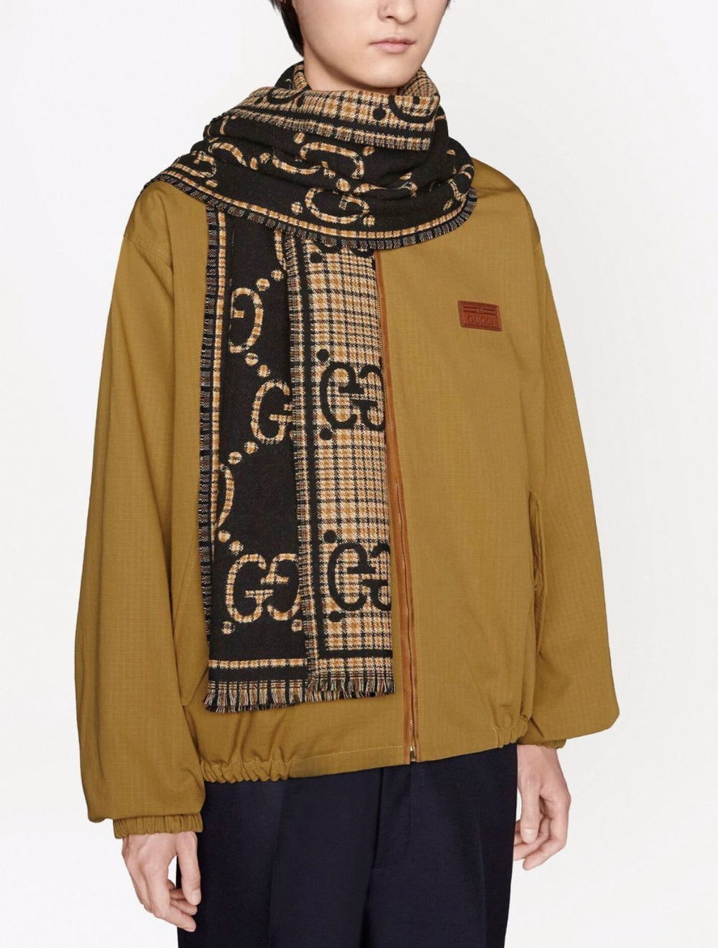 Gucci GG wool scarf