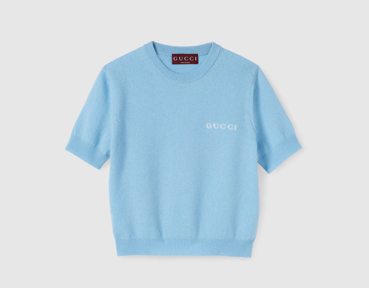 Winniemodo,Winnie modo,Gucci 836477 XKEX1,Gucci cashmere top,Gucci sweater womens,Gucci short sleeve sweater,Gucci short slee