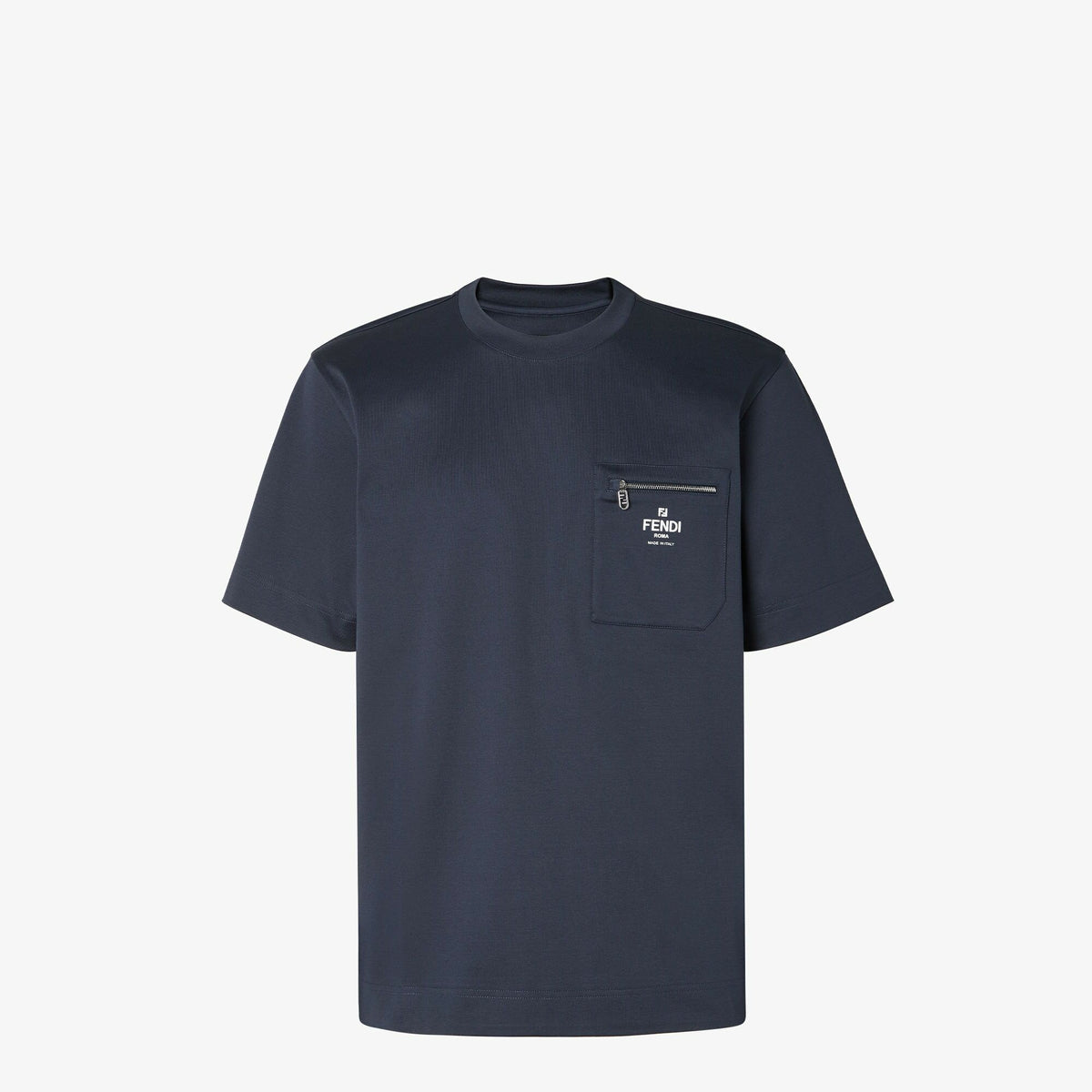 Fendi FY0936ARYRF0QB0,Fendi pocket T-shirt,Fendi pocket Mens T-shirt,Fendi pocket T-shirt Navy,Fendi pocket mens T-shirt blue