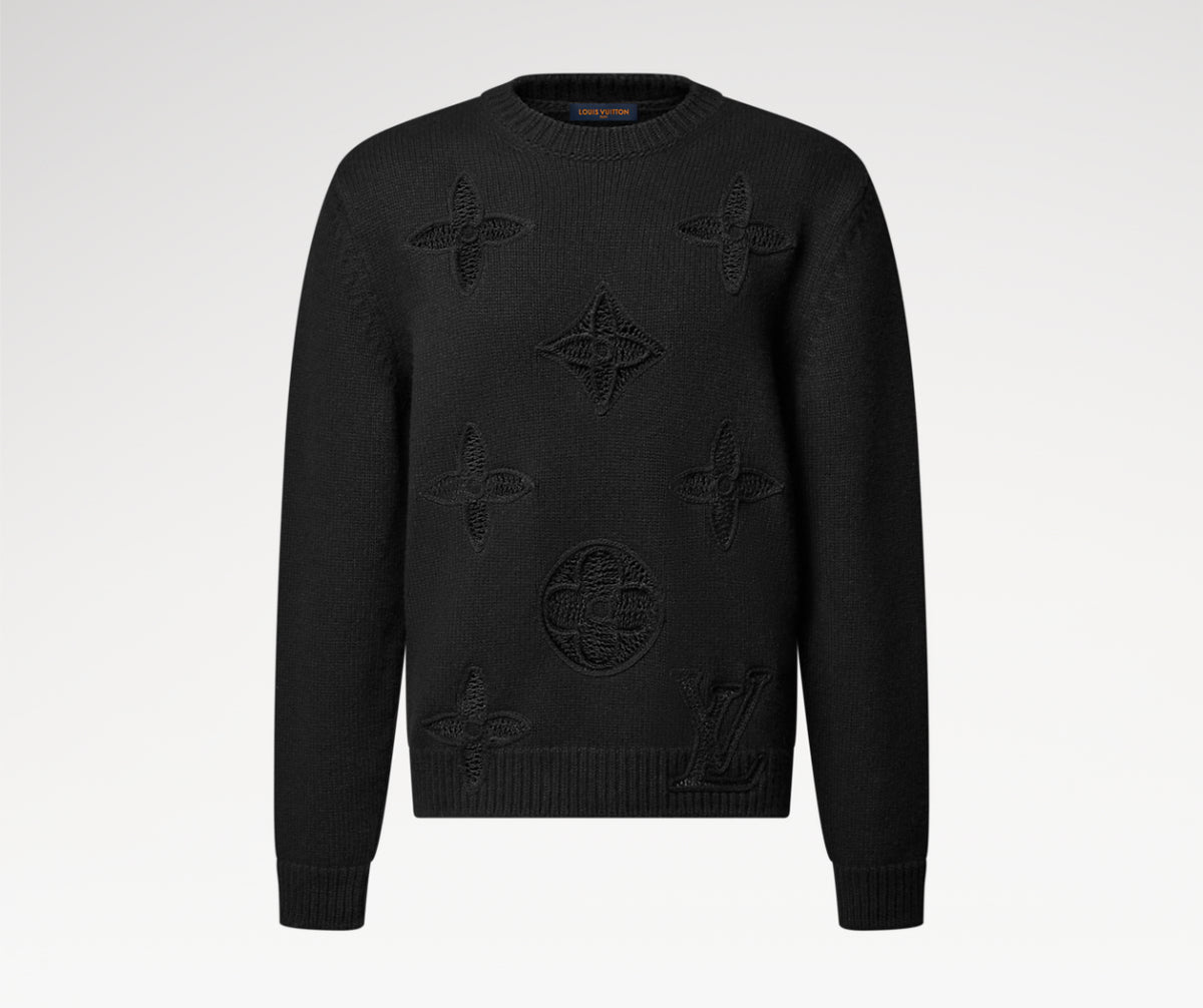 Winniemodo,Winnie modo,Louis Vuitton 1AJBWV,LV 1AJBWV,Louis Vuitton Ski embellished crewneck,Louis Vuitton Ski embellished sw