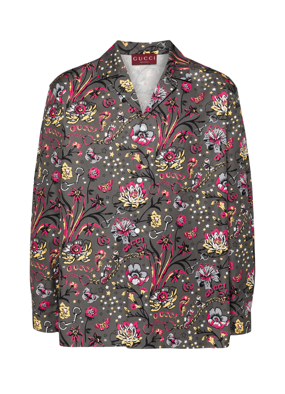 Gucci 795200 ZAQ82,Gucci floral print shirt,Gucci floral shirt,Gucci floral oversized shirt,Gucci floral shirt on sale,Gucci
