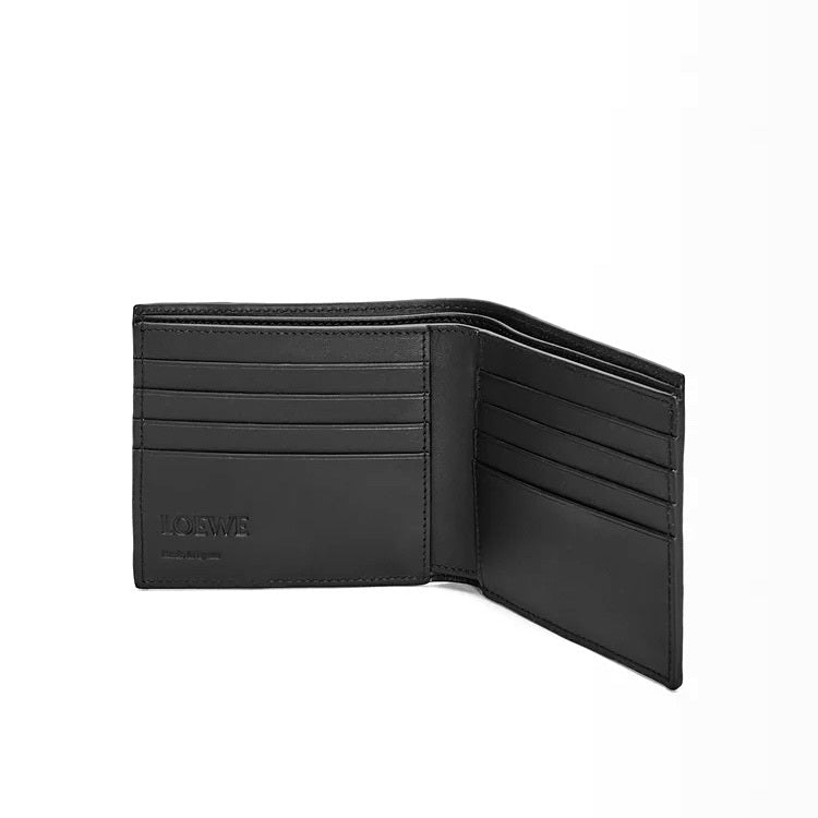 Loewe Puzzle bifold wallet,Loewe Puzzle bifold wallet black,Loewe Puzzle bifold wallet black for mens,Loewe puzzle black wall