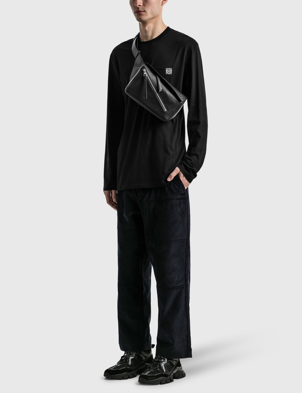 Winniemodo,Winniemodony,Loewe H526Y24J04,Loewe anagram long sleeve T-shirt,Loewe long sleeve t-shirt,Loewe long sleeve t-shir