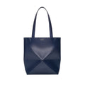 Loewe IDA657G50X01,Loewe Medium Puzzle Fold tote in shiny calfskin,Loewe puzzle fold tote bag,Loewe puzzle tote bag,Loewe blu