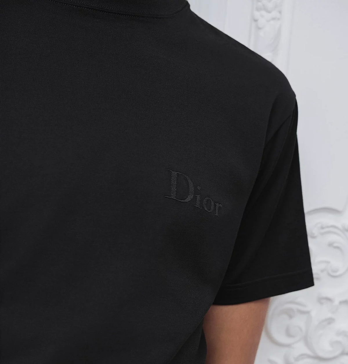 Winniemodo,Winniemodony,Dior 683J606A0677,Dior embroidery T-shirt sale,Dior T-shirt 2026,Dior T-shirt black,Dior T-shirt men
