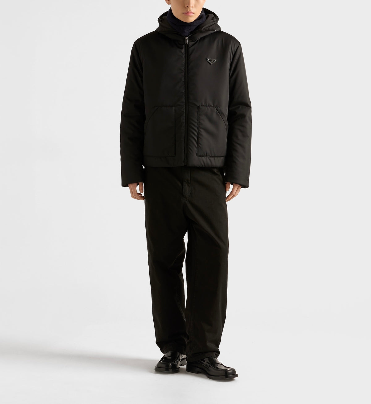Winniemodo,Winniemodony,Prada SGC981,Prada re-nylon hooded jacket,Prada re-nylon jacket black,Prada jacket black sale,Prada j