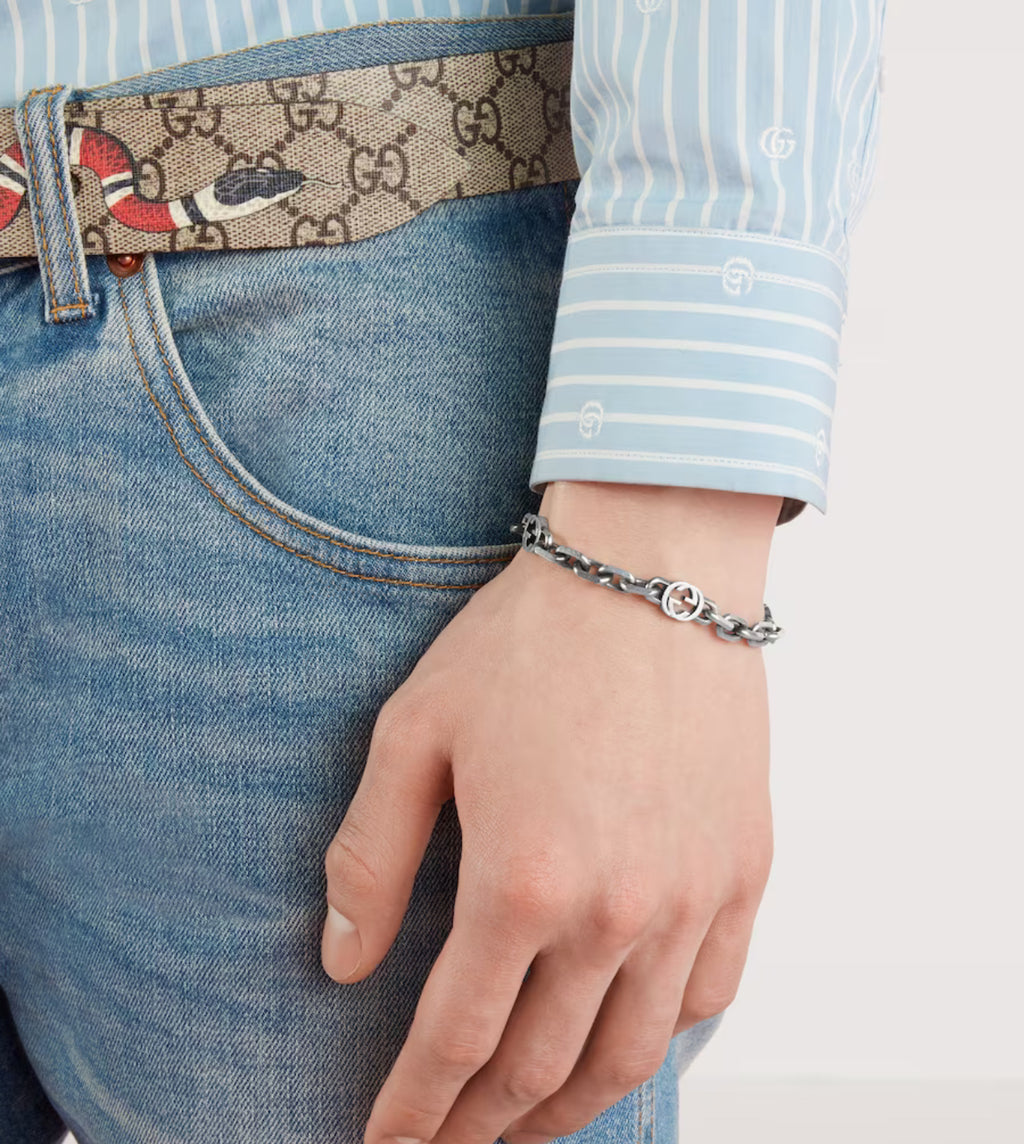 Winniemodo,Winnie modo,Gucci 620798 J8400,Gucci interlocking chain bracelet,Gucci bracelet,Gucci bracelet sale,Gucci chain br