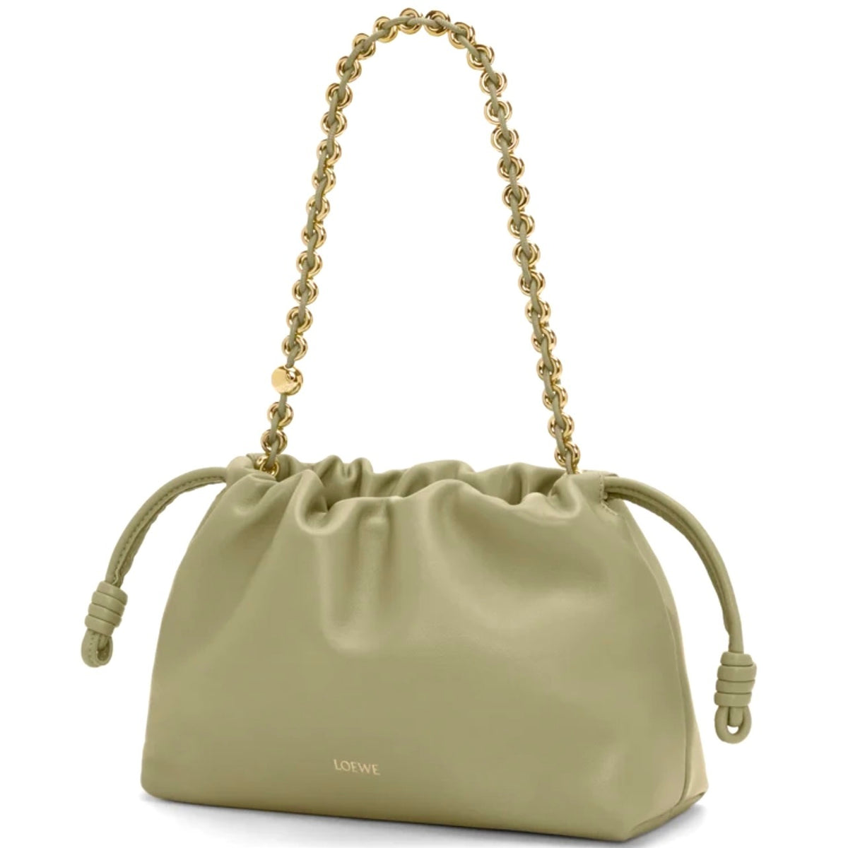 Loewe Medium Flamenco purse, Loewe Medium Flamenco bag, Loewe Flamenco bag, Loewe green flamenco bag, Loewe Medium Flamenco g