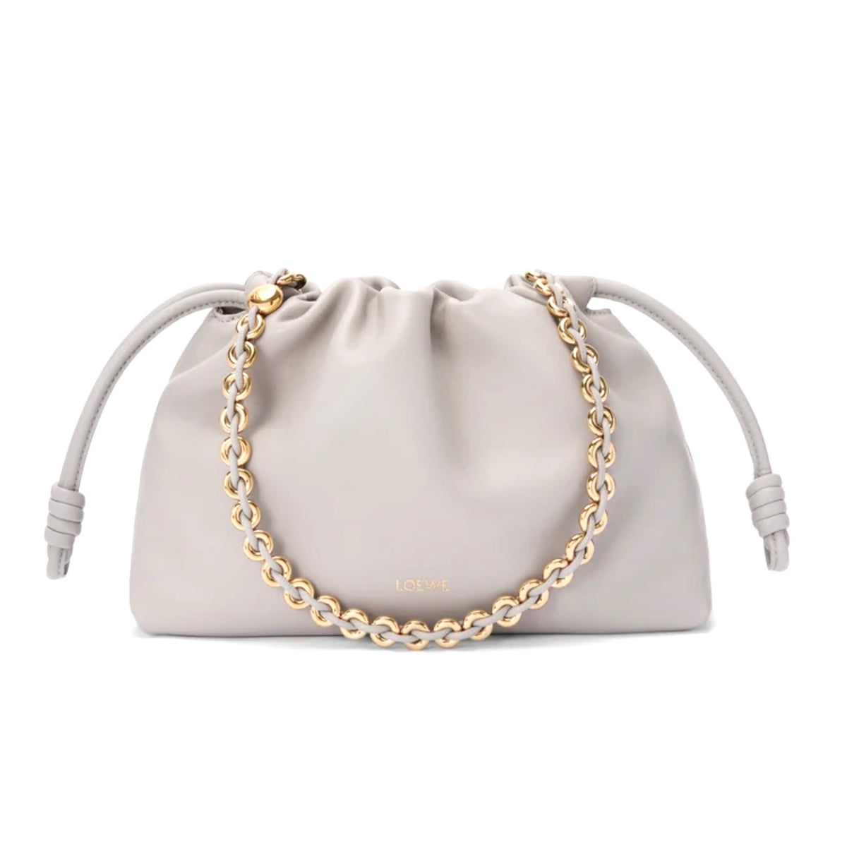 Loewe Medium Flamenco purse, Loewe Medium Flamenco bag, Loewe Flamenco bag, Loewe grey flamenco bag, Loewe Medium Flamenco gr