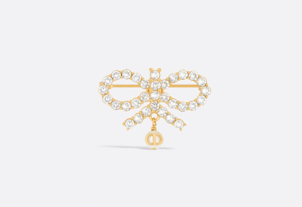Le Noeud de Dior Brooch,Dior bow brooch on sale,Dior brooch bow,Dior brooch pearls bow,Dior gold pearls brooch,Dior brooch go