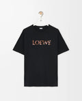Loewe H526Y22XCM,Winniemodo,Winnie modo,Loewe relaxed fit T-shirt cotton,Loewe embroidery t-shirt,Loewe embroidery t-shirt bl