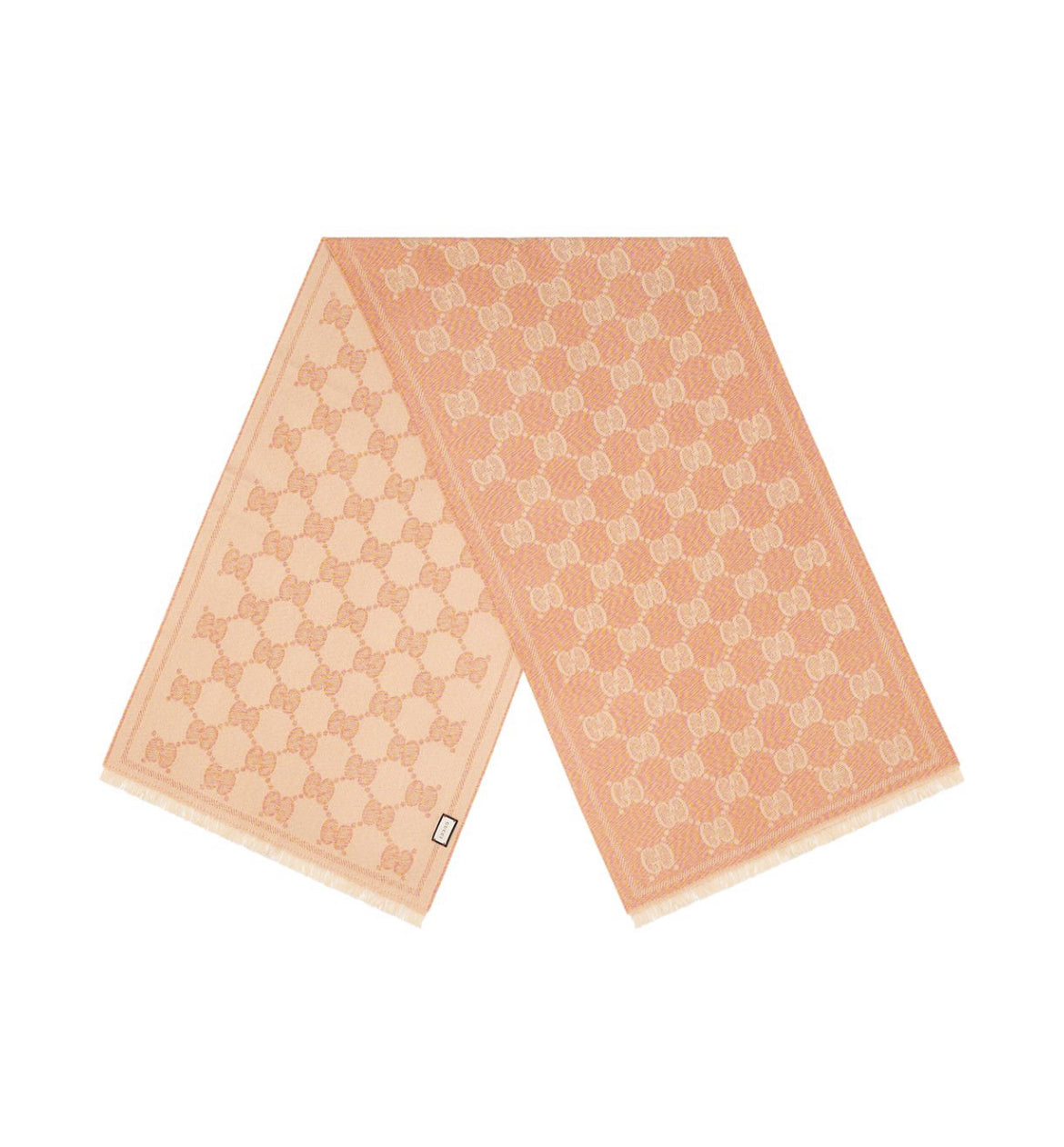 Gucci GG jacquard fringed scarf