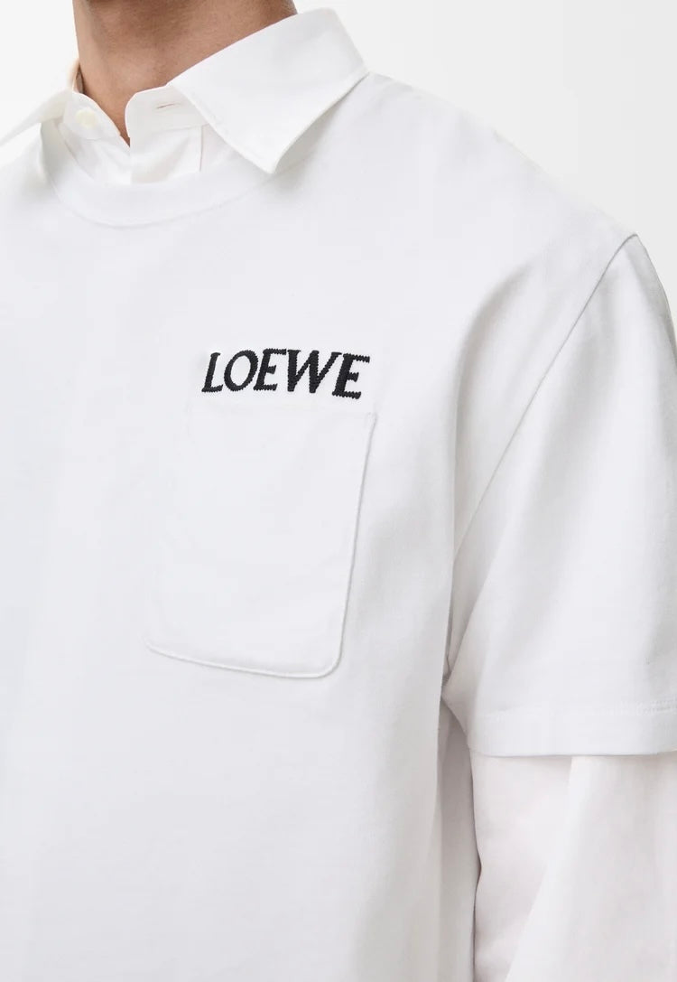 Winniemodo,Winniemodony,Loewe H526Y22XDE,Loewe relaxed fit Tee,Loewe t-shirt 2026,Loewe t-shirt white,Loewe t-shirt men,Loewe