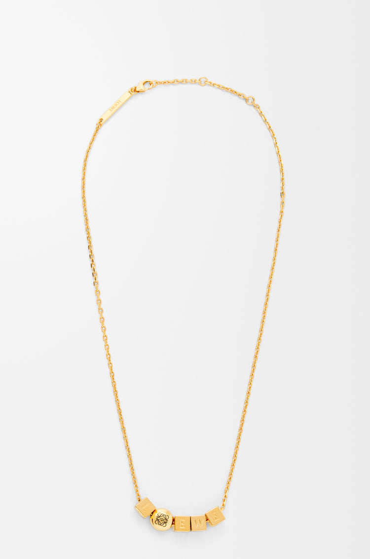 Winniemodo,Winnie modo,Loewe pebble cube necklace,Loewe necklace,Loewe necklace sale,Loewe cube necklace,Loewe gold necklace,