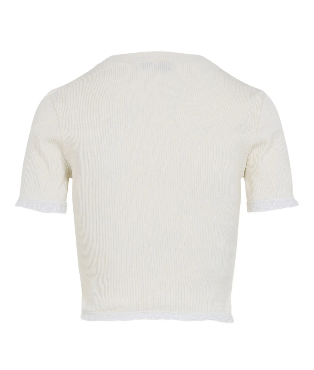 MIU MIU MJN58017Z9F0304,Miu Miu lace trimmed top,Miu Miu lace trimmed white top,MIU MIU white top,MIU MIU lace top,MIU MIU to
