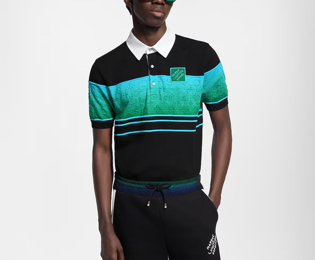 Louis Vuitton 1AGTM3,LV 1AGTM3,Louis Vuitton short sleeved polo shirt,LV short sleeved polo shirt,Louis Vuitton 3D effect pol