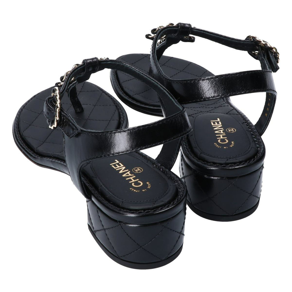 Winniemodo,Winniemodony,Chanel G31463,Chanel CC Chain Thong Sandals black,Chanel Thong Sandals sale,Chanel Thong Sandals chun