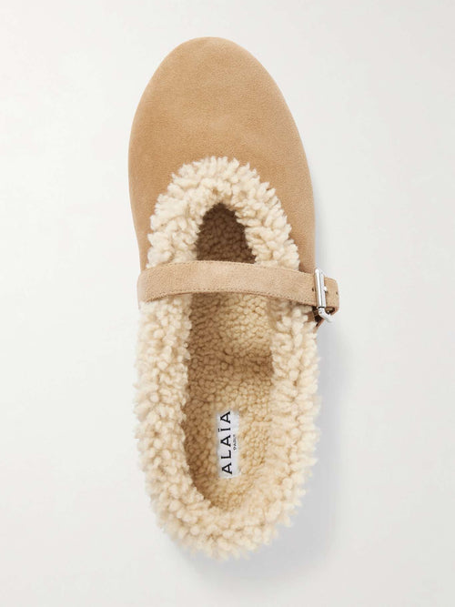 Winniemodo,Winnie modo,Alaia AA3A029I048,Alaia ballet shoes,Alaia shoes,Alaia shoes sale,Alaia shoes fur,Alaia shoes shearlin