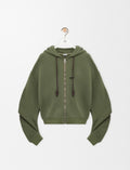 Winniemodo,Winniemodony,Loewe S359Y25X63,Loewe Flamenco hoodie,Loewe jacket green,Loewe zip up jacket,Loewe jacket women,Loew