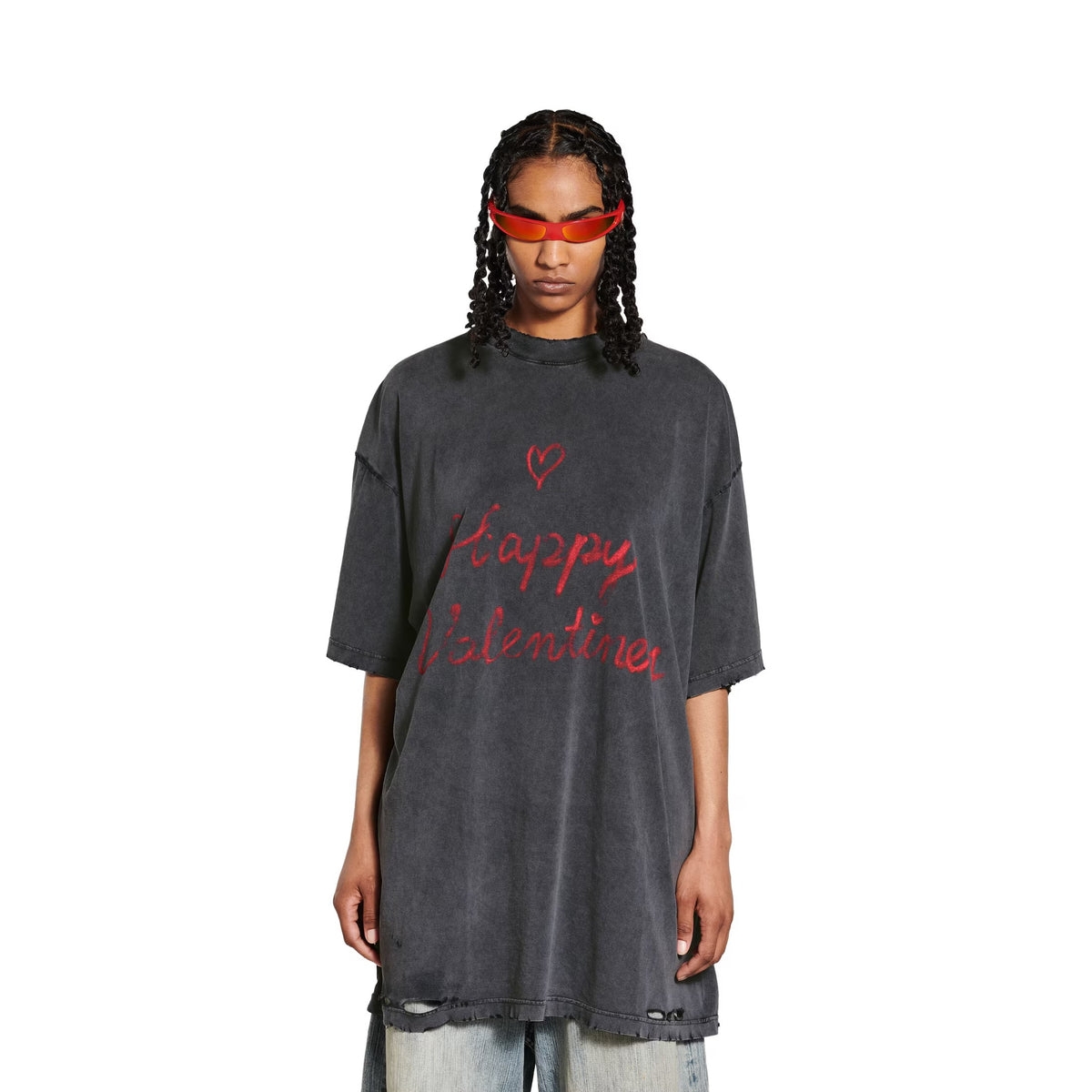 Balenciaga 787349TRVR31048,Balenciaga lipstick valentines T-shirt,Balenciaga lipstick T-shirt,Balenciaga valentines T-shirt,B