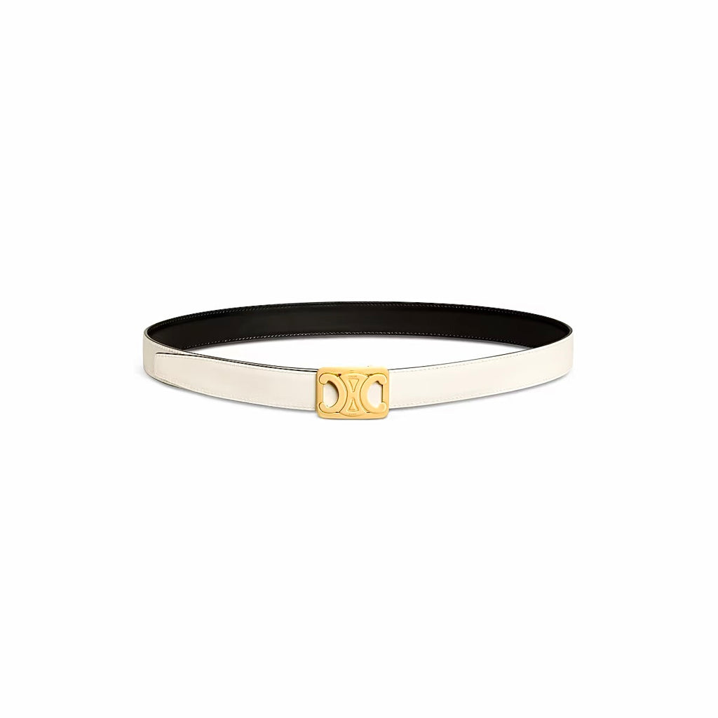 Celine Medium Reversible Framed Triomphe Belt,Celine 45BIZ3APD.38TW,Celine Reversible Triomphe Belt,Celine Reversible black w