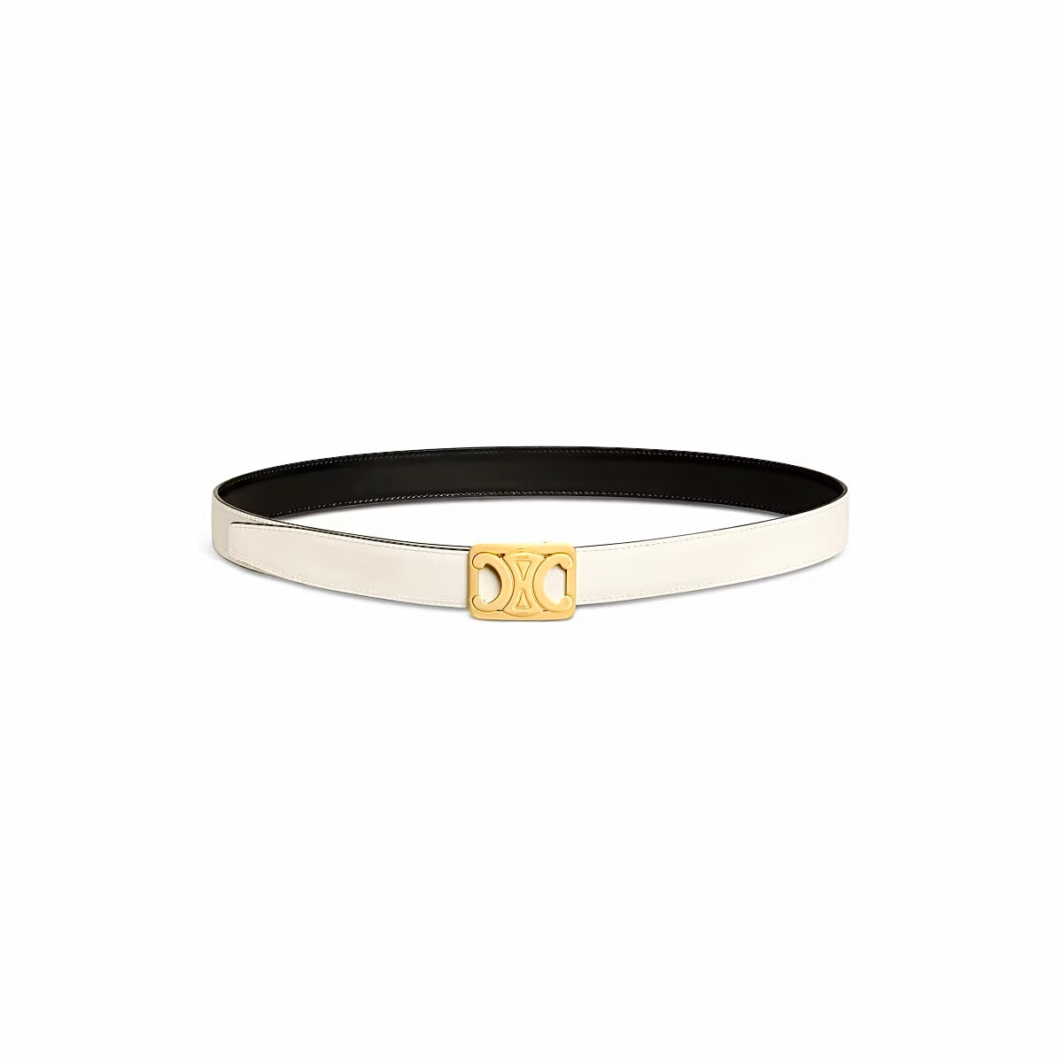Celine Medium Reversible Framed Triomphe Belt,Celine 45BIZ3APD.38TW,Celine Reversible Triomphe Belt,Celine Reversible black w