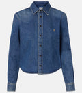 Winniemodo,Winniemodony,Saint Laurent 873984,Saint Laurent shirt women,YSL DENIM shirt,YSL shirt sale,YSL shirt discount shop
