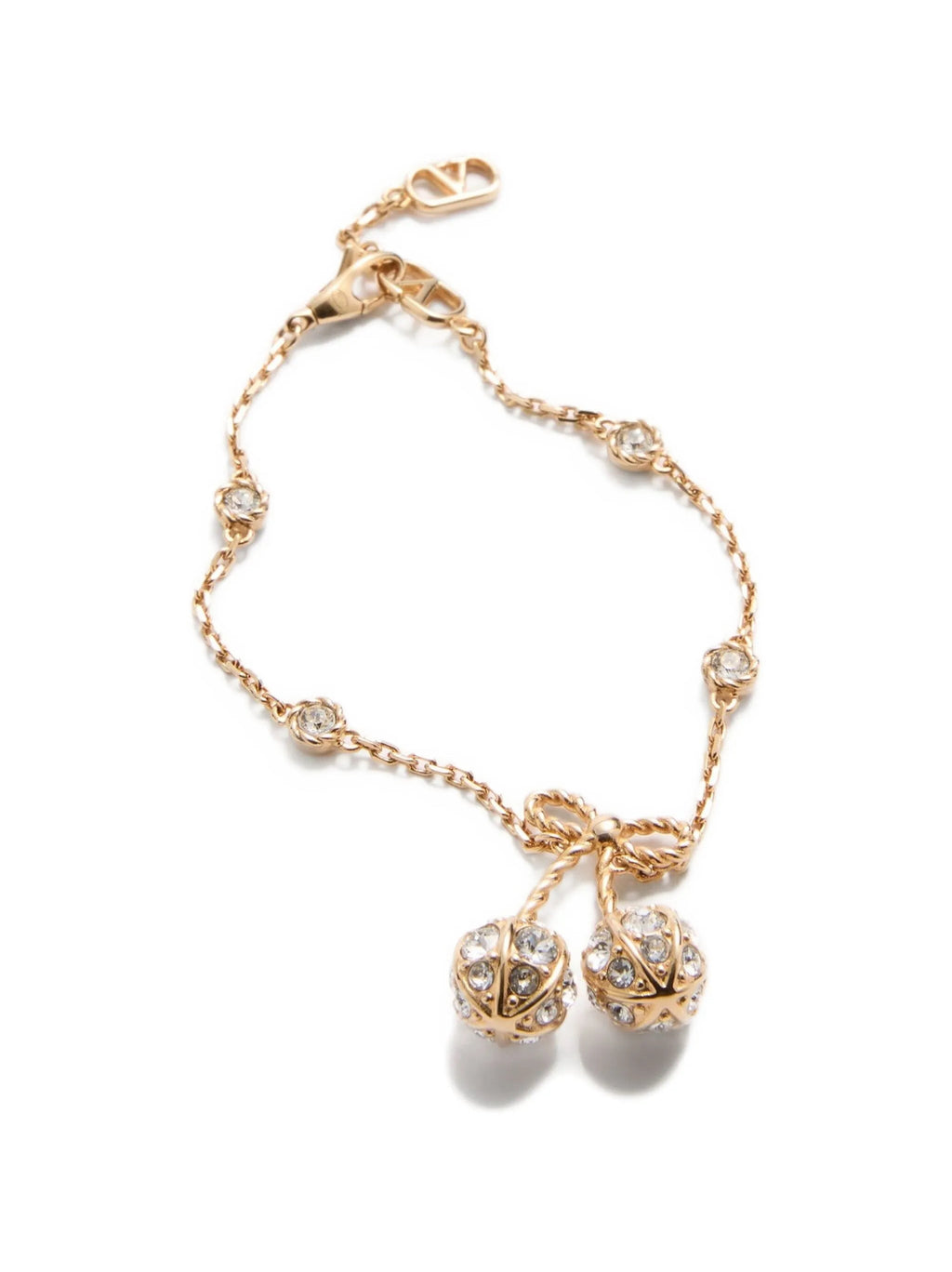 Winniemodo,Winniemodony,Valentino 7W0J0BD0YCW,Valentino Swarovski crystals bracelet,Valentino bracelet cherry charm,Valentino