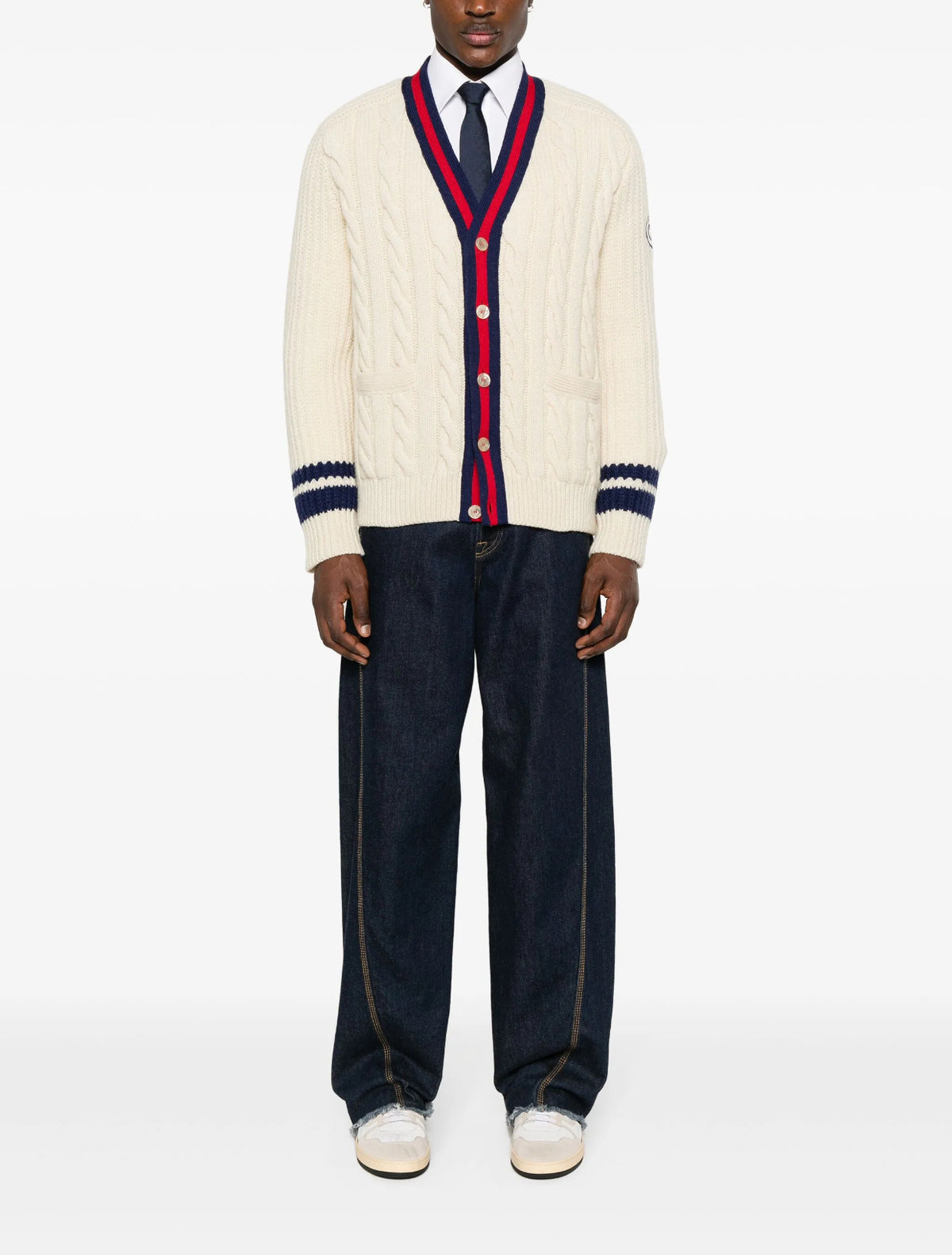 Winniemodo,Winnie modo,Gucci 763373 XKDPC,Gucci web stripe trim cardigan,Gucci cardigan,Gucci cardigan white,Gucci cardigan m