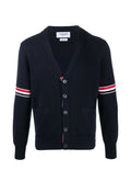 Thom Browne tricolor 4-bar cardigan